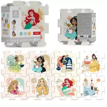 Disney princesės: Putplasčio dėlionės kilimėlis - 8 vnt. - .vaizdas