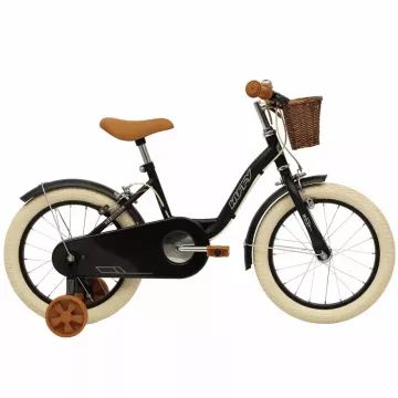 Huffy kinderfiets - Vintage matzwart, 16