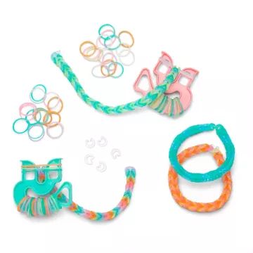 Rainbow Loom: Armbandenset die in het donker licht - .afbeelding