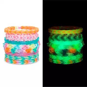 Rainbow Loom: Zestaw do robienia bransoletek świecących w ciemności - .zdjęcie 
