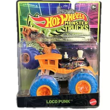 Hot Wheels Monster Trucks: sötétben világító autó - Loco Punk - . kép