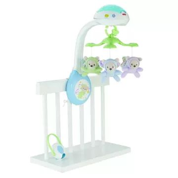 Fisher-Price: 3 az 1-ben altatódalos kiságyforgó CSOMAGOLÁSSÉRÜLT - . kép