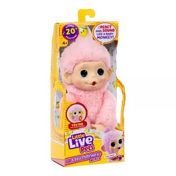 Little Live Pets: Mini Maki maimuța interactivă de pluș - Luna Lemon - .foto