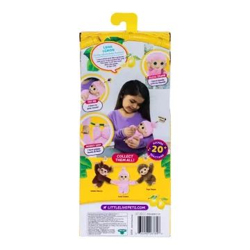 Little Live Pets: Mini Maki abekat interaktiv plysdyr - Luna Lemon - .billede