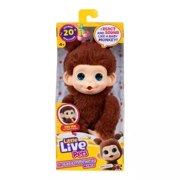 Little Live Pets: Mini Maki maimuțică de pluș interactivă - Chikki Cherry - .foto