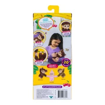 Little Live Pets: Mini Maki maimuțică de pluș interactivă - Chikki Cherry - .foto