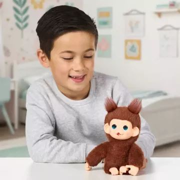 Little Live Pets: Mini Maki maimuțică de pluș interactivă - Chikki Cherry - .foto