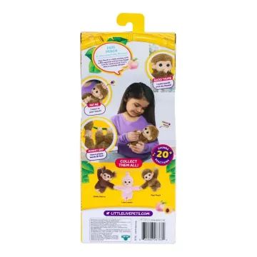 Little Live Pets: Mini Maki maimuță interactivă de pluș - Pepi Peach - .foto