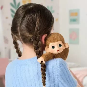 Little Live Pets: Mini Maki interactieve pluchen aap – Pepi Peach - .afbeelding