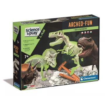 Clementoni: Leuchtender T-Rex und Triceratops - . bild aus