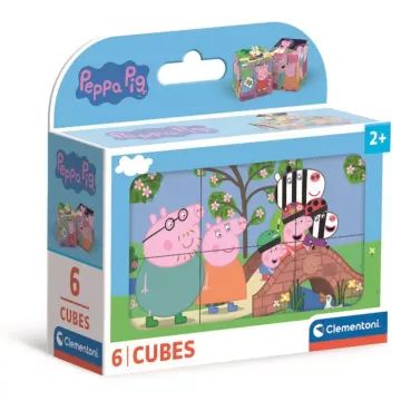 Clementoni: Puzzle kocke Peppa Pig - 6 komada - .slika