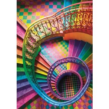 Krāsaini kāpņu puzlis - 500 gab. - .attēls
