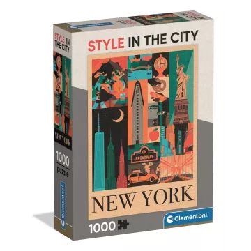 Clementoni: Moda v New Yorku puzzle - 1000 delcev - .slika