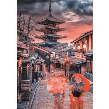 Collezione di Alta Qualità: Puzzle Sera a Kyoto - 500 pezzi - .immagine