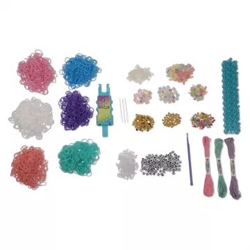 Rainbow Loom: milžiniškas guminukų apyrankių ir karoliukų vėrimo rinkinys - .vaizdas
