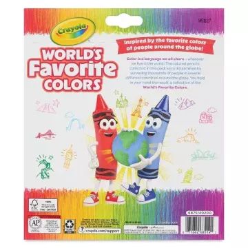 Crayola: Maailma lemmikvärvide värvipliiatsikomplekt – 50 tk - .pilt