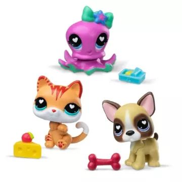 Littlest PetShop: zestaw 3 figurek – seria 4, różne rodzaje - .zdjęcie 