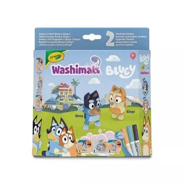 Crayola Washimals: Ausmal- und abwaschbare Bluey-Figuren – Set mit 2 Figuren - . bild aus