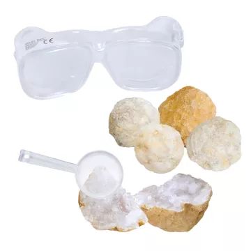 Scout: Geode-mineraalset – 5-delig - .afbeelding