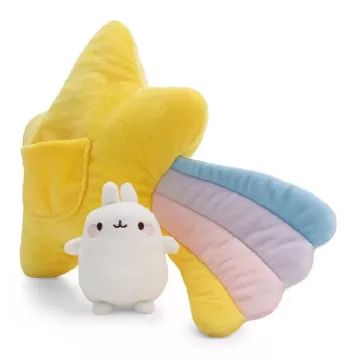 Nici: Molang, a nyuszi csillaggal plüsspárna - 40 x 28 cm - . kép