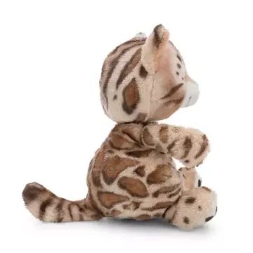 Nici: Alvó bengáli cica plüssfigura kosárban - 12 cm - . kép