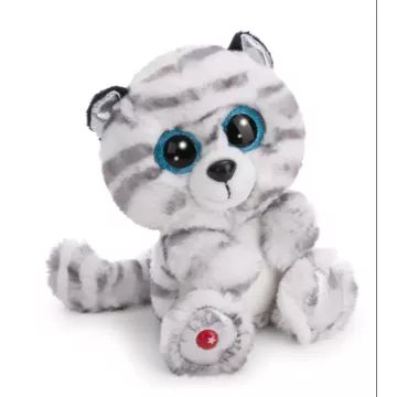 Nici: Albella, a fehér tigris plüssfigura - 15 cm - . kép