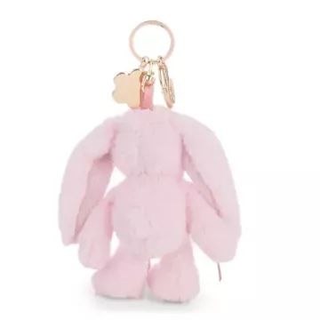 Nici: Lopino, breloc de pluș iepuraș - 13 cm, roz pink - .foto