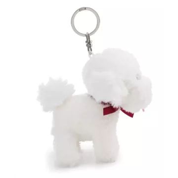 Nici: Bichon kutyus plüss kulcstartó - 10 cm - . kép