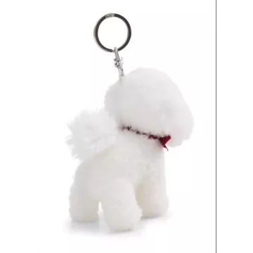 Nici: Bichon kutyus plüss kulcstartó - 10 cm - . kép