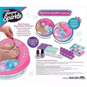 Shimmer’n Sparkle: 5 az 1-ben pedikűr spa készlet CSOMAGOLÁSSÉRÜLT - . kép