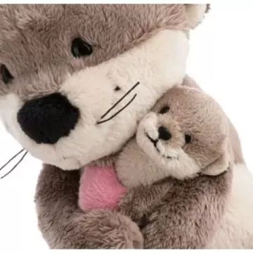 Nici : Peluche castor avec son petit – 20 cm - .image