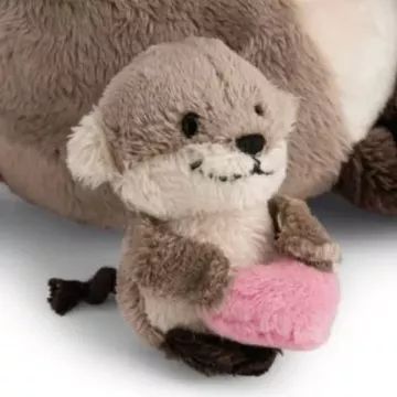 Nici : Peluche castor avec son petit – 20 cm - .image