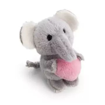 Nici: Elefánt plüssfigura kicsinyével - 20 cm - . kép