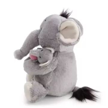 Nici: Pluchen olifant met jong – 20 cm - .afbeelding