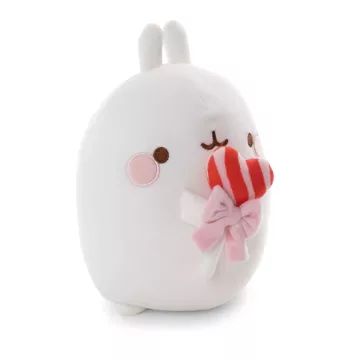 Nici: Molang, a nyuszi nyalókával plüssfigura - 48 cm - . kép