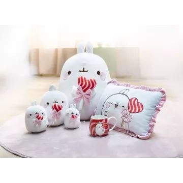 Nici: Molang, a nyuszi nyalókával plüssfigura - 48 cm - . kép