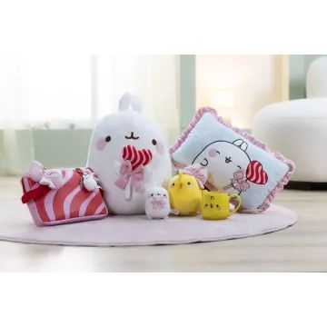Nici: Molang, a nyuszi nyalókával plüssfigura - 48 cm - . kép