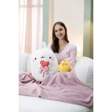 Nici: Molang, a nyuszi nyalókával plüssfigura - 48 cm - . kép