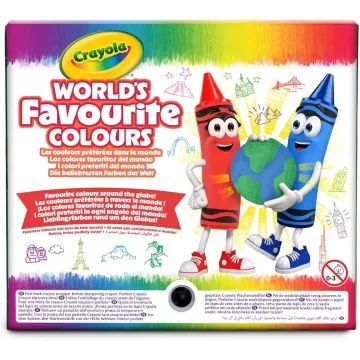 Crayola: cele mai îndrăgite culori ale lumii – creioane cerate, set de 64 bucăți - .foto