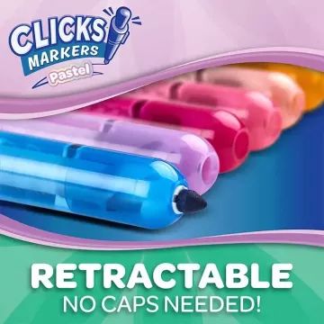 Crayola: lemosható,visszahúzható hegyű filctoll - 10 db-os, pasztell - . kép