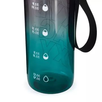 Oxy Ombre: παγούρι Oxy Life - 800 ml, μαύρο-τιρκουάζ - .εικόνα