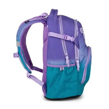 Oxy Ombre: Mochila escolar a partir do 3.º ano – azul e roxo - .Imagem