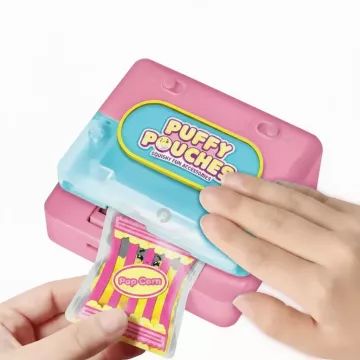 Puffy Pouches: Sada dizajnových puffy príveskov – supermarket - .Obrázok