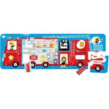 Banana Panda: Duże puzzle – wóz strażacki - .zdjęcie 