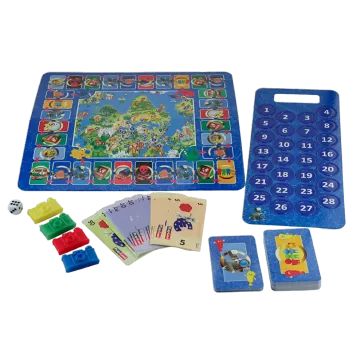 Play Land: Viagem à Volta do Mundo – jogo de tabuleiro - em húngaro - .Imagem