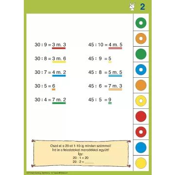 Logico Piccolo Mathematik – Multiplizieren und Dividieren bis 100, Teil 2 - auf Ungarisch - . bild aus