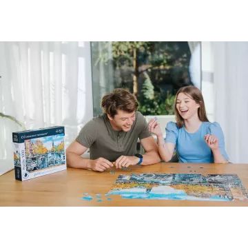 Trefl Prime: Amszerdam ősszel - 1000 darabos kombinálható puzzle CSOMAGOLÁSSÉRÜLT - . kép