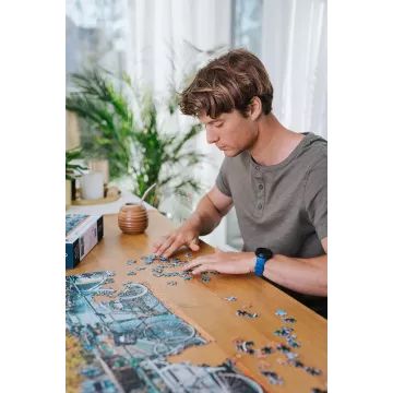 Trefl Prime: Amszerdam ősszel - 1000 darabos kombinálható puzzle CSOMAGOLÁSSÉRÜLT - . kép