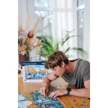 Trefl Prime: Amszerdam ősszel - 1000 darabos kombinálható puzzle CSOMAGOLÁSSÉRÜLT - . kép