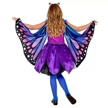 Costum fluture albastru cu aripi - 116 cm DEVALORIZAT - .foto